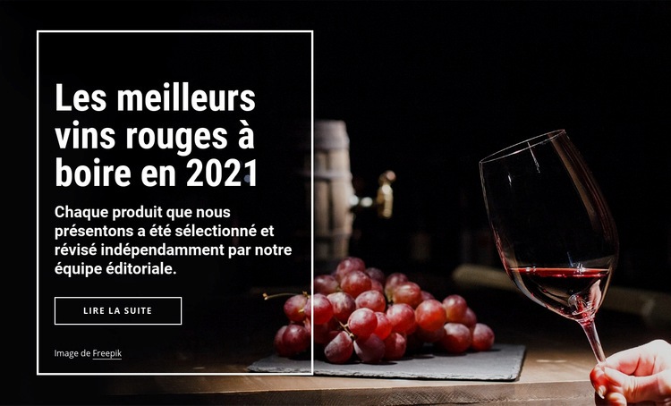 Les meilleurs vins à boire Modèles de constructeur de sites Web