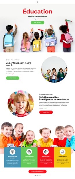 Notre Vie Scolaire - Site Web Gratuit D'Une Page