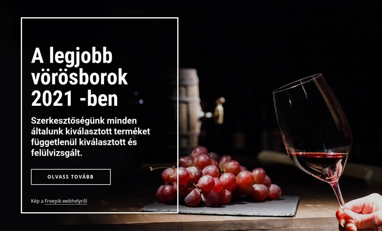 A legjobb borok inni Weboldal tervezés