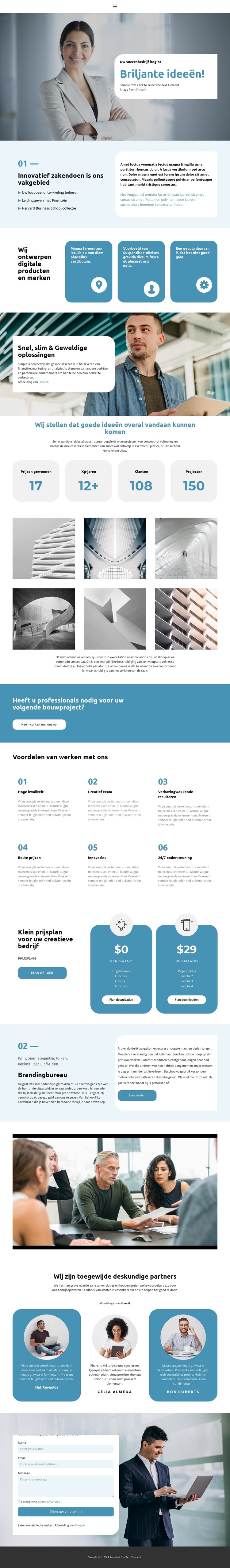 Uw succesbedrijf start WordPress-thema