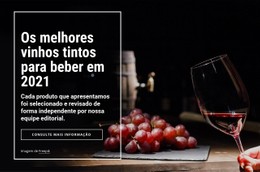 Os Melhores Vinhos Para Beber Site Responsivo