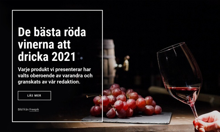 De bästa vinerna att dricka WordPress -tema