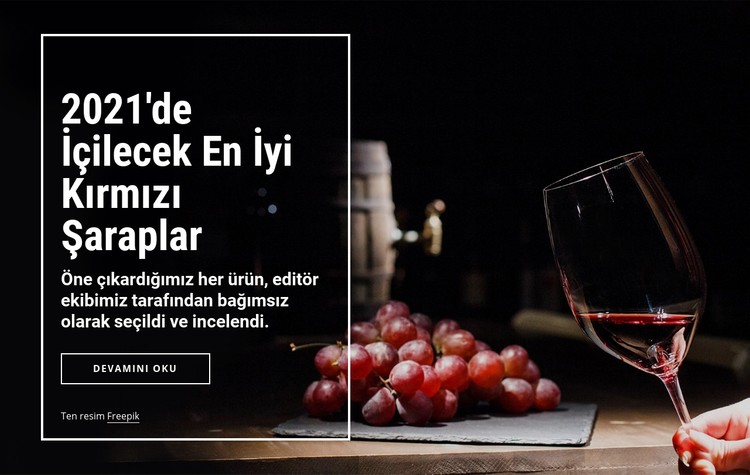İçilecek en iyi şaraplar CSS Şablonu