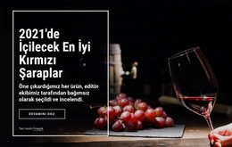 İçilecek En Iyi Şaraplar - Basit Web Sitesi Şablonu