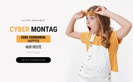 Cyber-Monday-Block – Vorlage Für Website-Builder