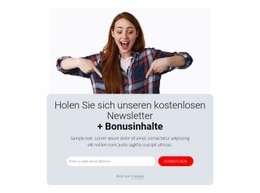 Block Abonnieren - Professionell Gestaltet