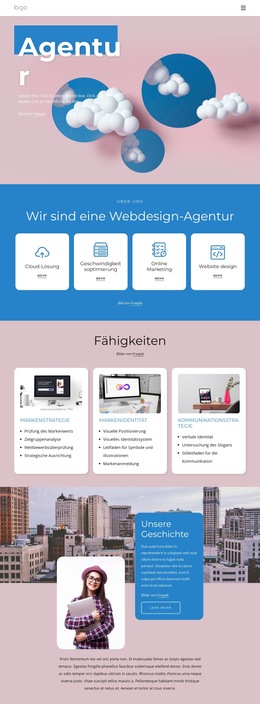 Experten Für Website-Design Und -Entwicklung – Responsive Website-Vorlage