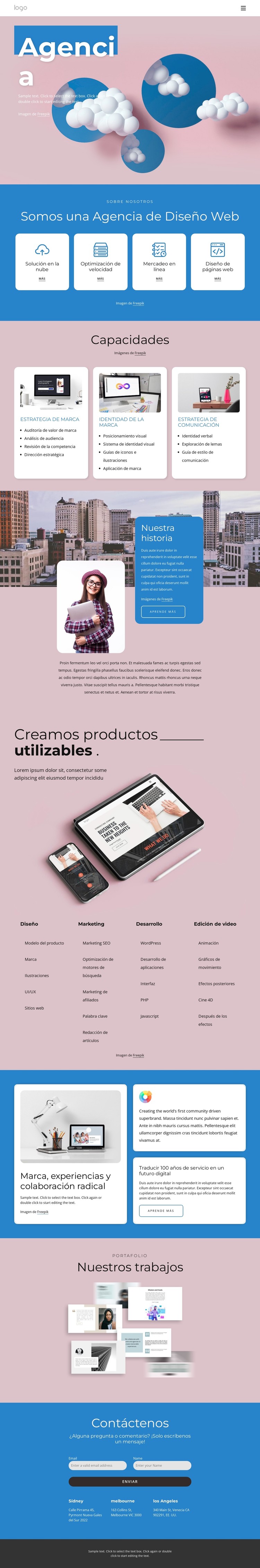 Expertos en diseño y desarrollo de sitios web Plantilla CSS