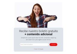 Diseño Web Para Suscríbete Bloque