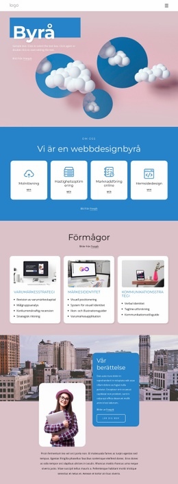 HTML-Webbplats För Experter På Webbdesign Och Utveckling