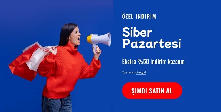 Özel indirim HTML5 Şablonu