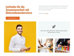 Leitfaden Für Funktionierende Unternehmensberatungen Designvorlage