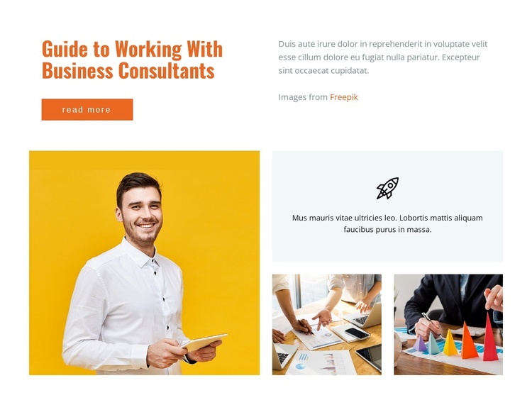 Guide to working business consultations Joomla Template