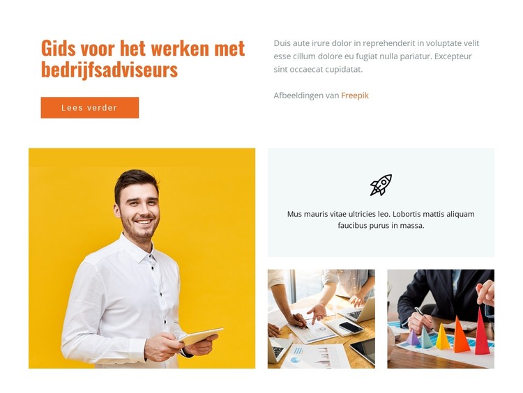 Gids voor werkende zakelijke consultaties CSS-sjabloon