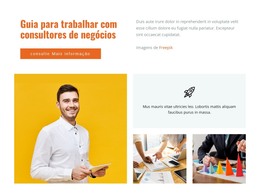 Modelo De Design Para Guia Para Consultas De Negócios De Trabalho