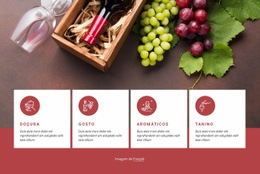 Modelo De Site Para Introdução Ao Vinho