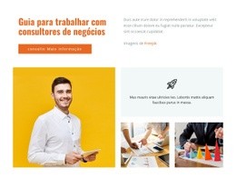 Guia Para Consultas De Negócios De Trabalho - Modelo HTML5 Profissional