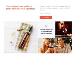 Vino Perfecto - Drag And Drop HTML Builder