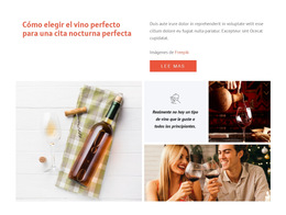 Vino Perfecto: Plantilla De Sitio Web Sencilla