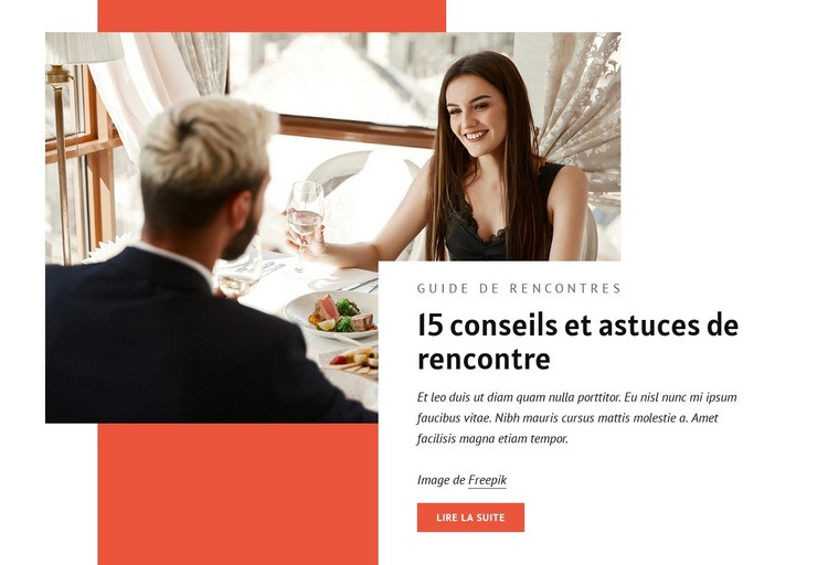 Conseils et astuces de rencontre Conception de site Web