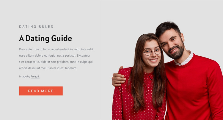 Modern dating rules HTML5 Template