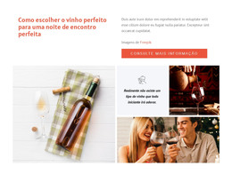 Vinho Perfeito - Modelo De Site HTML