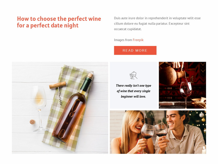 Perfect wine Website Builder Templates