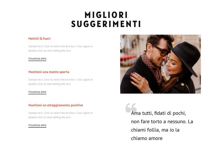 Suggerimenti essenziali per la datazione Modelli di Website Builder