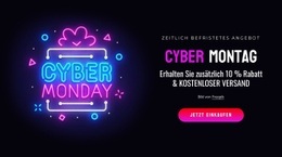 Block Des Cyber-Montags - Einfacher Website-Builder