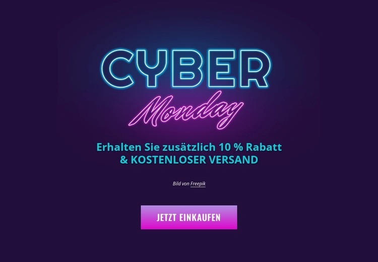 Cyber-Monday-Design Website-Modell