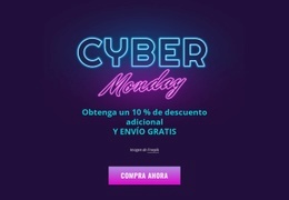 Diseño De Sitio Web Para Diseño De Lunes Cibernético