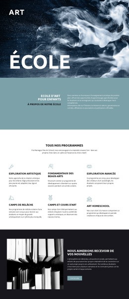 École D'Éducation Artistique - HTML Site Builder