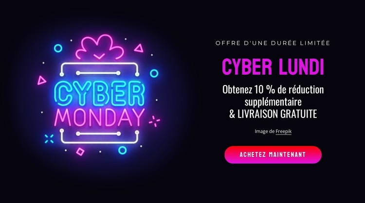 Blocage du cyber lundi Modèle CSS