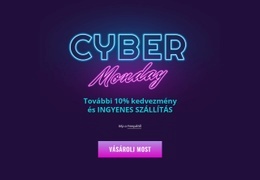 Cyber Hétfő Tervezés – Végső WordPress Téma