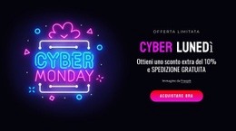 Blocco Del Cyber Lunedì - Costruttore Di Siti Web Facile