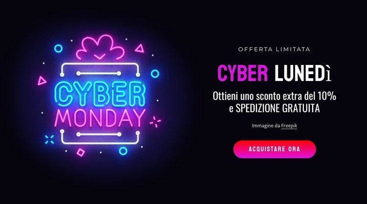 Blocco del cyber lunedì Modello Joomla
