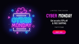 Ready To Use Joomla Template Builder For Block Of Cyber Monday