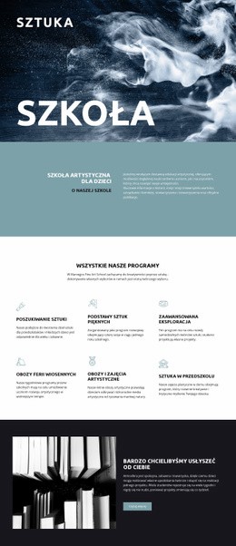 Szkoła Edukacji Artystycznej - HTML Site Builder