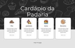Cardápio De Padaria