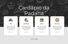 Cardápio De Padaria - Tema WordPress