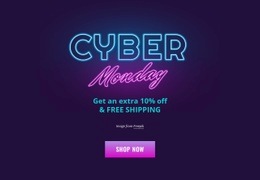 Cyber Monday Design - HTML Template Generator