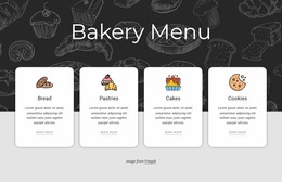 Bakery Menu - WordPress Page Editor For Any Device
