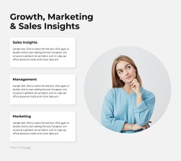 Marketing And Sales Insights HTML5 Template