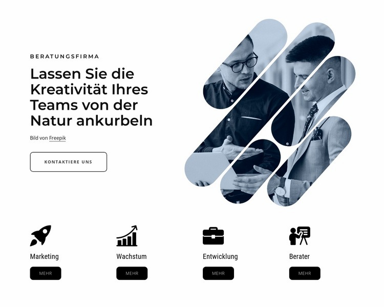 Finanztransformation Website design