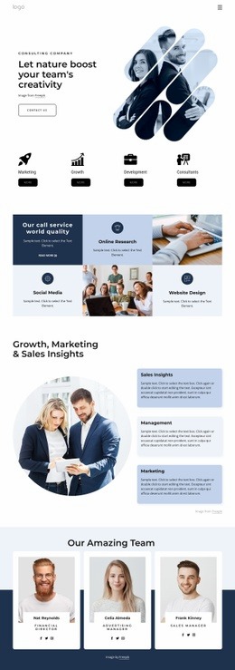 Management Consultants - Creative Multipurpose Homepage Design