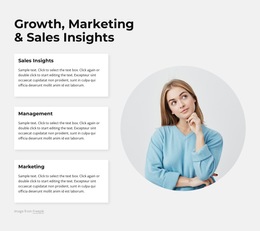 Stunning HTML5 Template For Marketing And Sales Insights