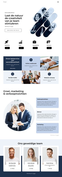 HTML-Site Voor Management Consultants