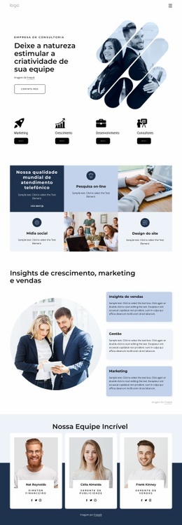 Consultores De Gestão - HTML Website Builder