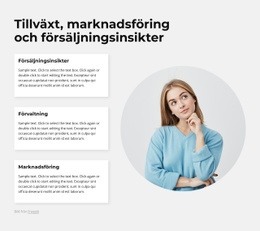 Marknadsföring Och Försäljningsinsikter HTML5-Mall