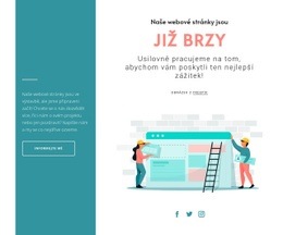 Bezplatná Online Šablona Pro Přichází Nový Web